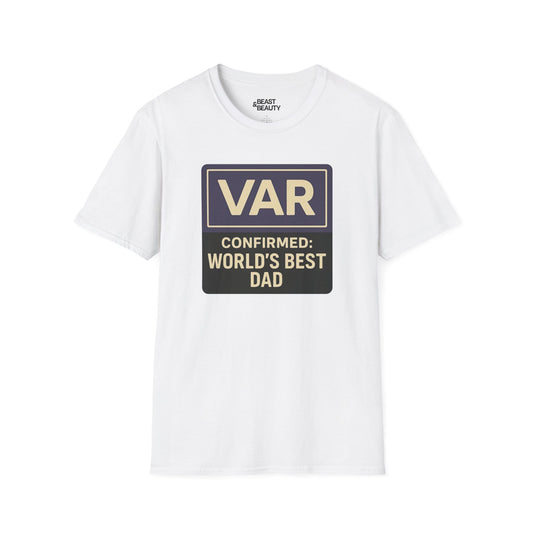 var confirmed world s best dad t-shirt white t-shirt uk Father's Day gift idea