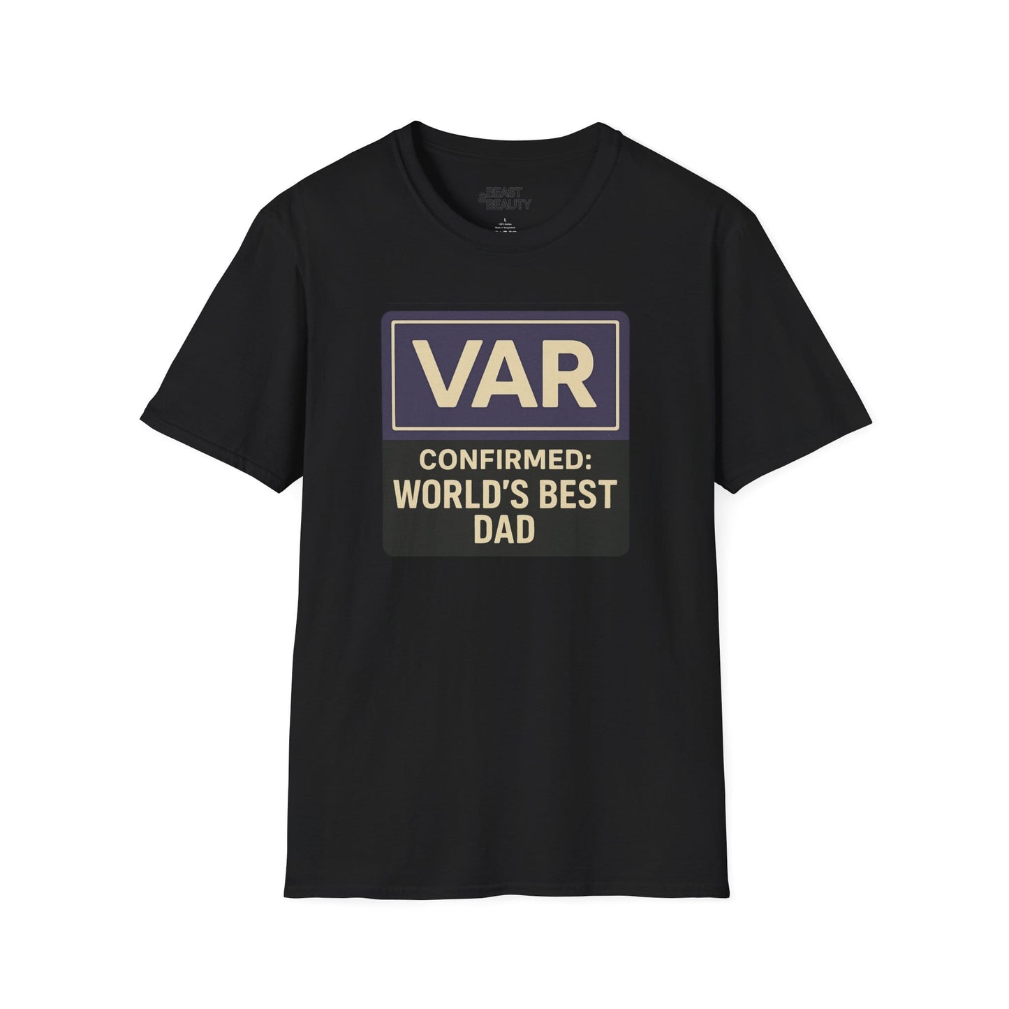 var confirmed world s best dad t-shirt black t-shirt uk Father's Day gift idea