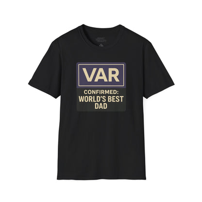 var confirmed world s best dad t-shirt black t-shirt uk Father's Day gift idea
