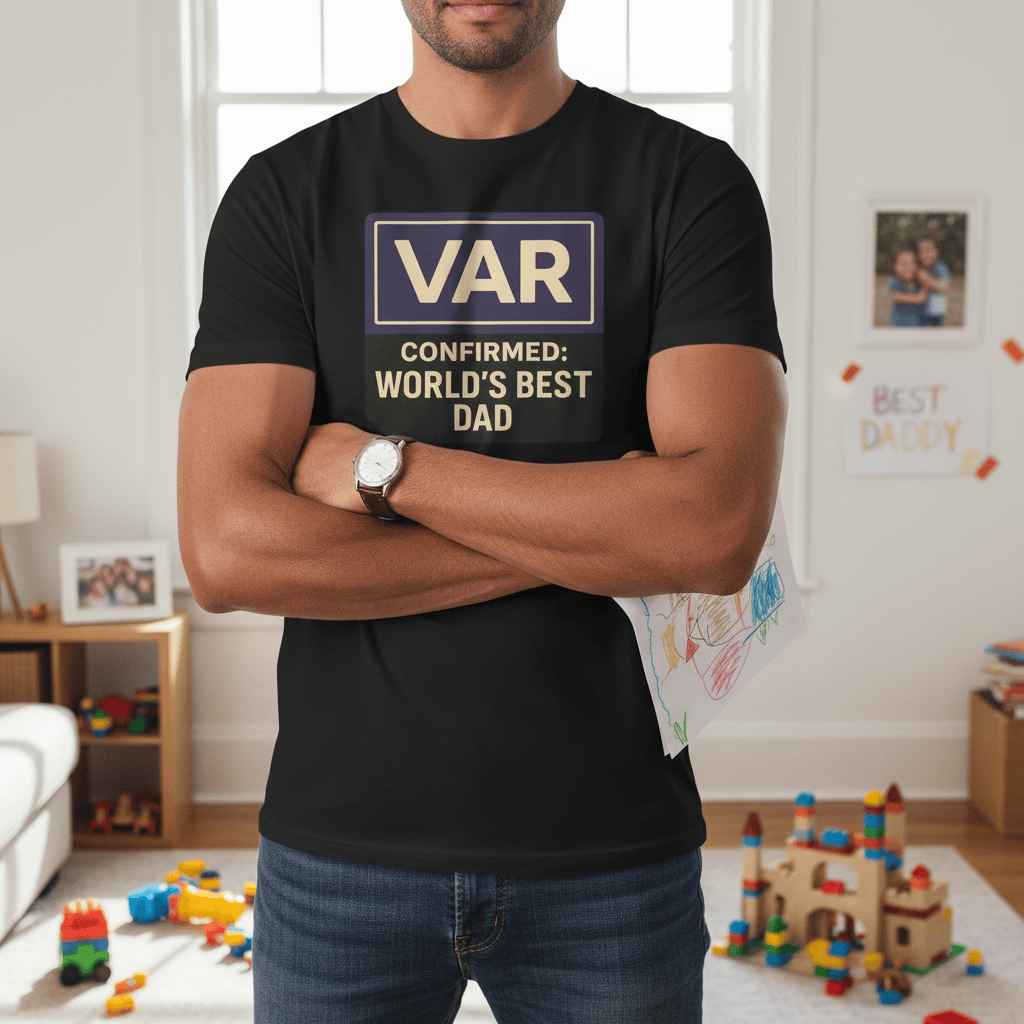 VAR Confirmed: World’s Best Dad T-Shirt gift_idea unique_gift personalised_gift