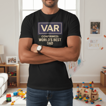 VAR Confirmed: World’s Best Dad T-Shirt gift_idea unique_gift personalised_gift