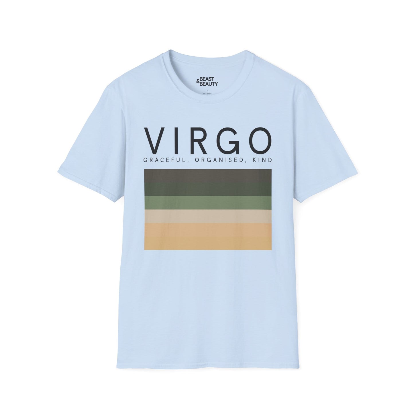 Virgo Zodiac Graphic T-Shirt Light Blue / S gift_idea unique_gift personalised_gift