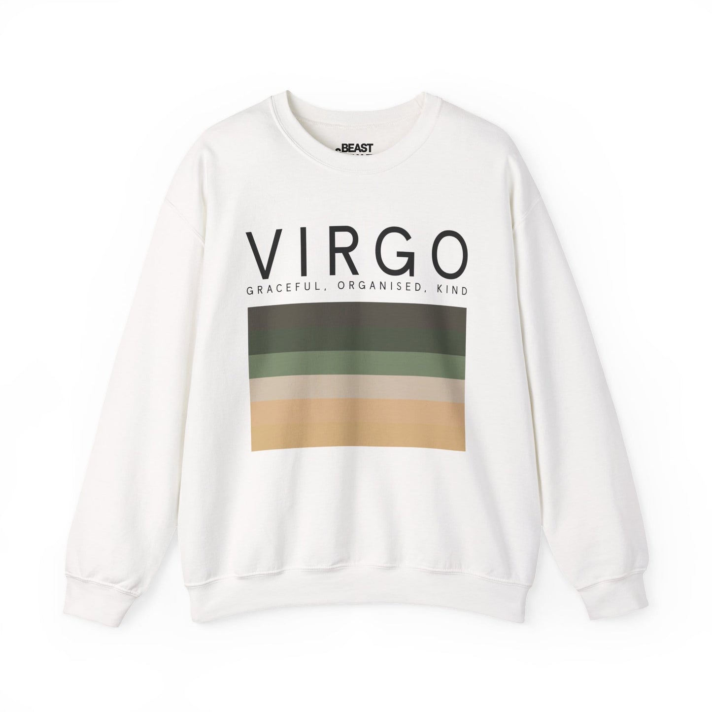 Virgo Zodiac Sign Adult Sweatshirt White / S gift_idea unique_gift personalised_gift