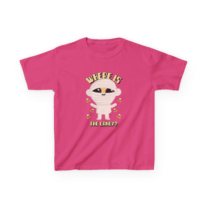 Where Is The Candy Halloween Mummy Kids T-Shirt gift_idea unique_gift personalised_gift