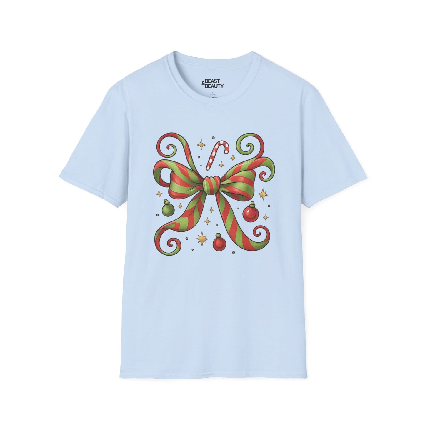 whoville bow t-shirt light blue t-shirt uk coquette gift idea