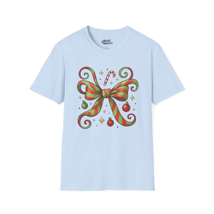 whoville bow t-shirt light blue t-shirt uk coquette gift idea