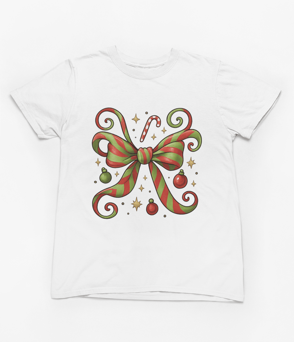 Whoville Christmas Coquette Bow Sweatshirt – Kids & Adults | Cosy Festive Jumper T-Shirt / 3XL (Adult) / White gift_idea unique_gift personalised_gift