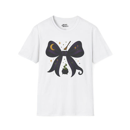 witchy bow t-shirt white t-shirt uk Halloween gift idea