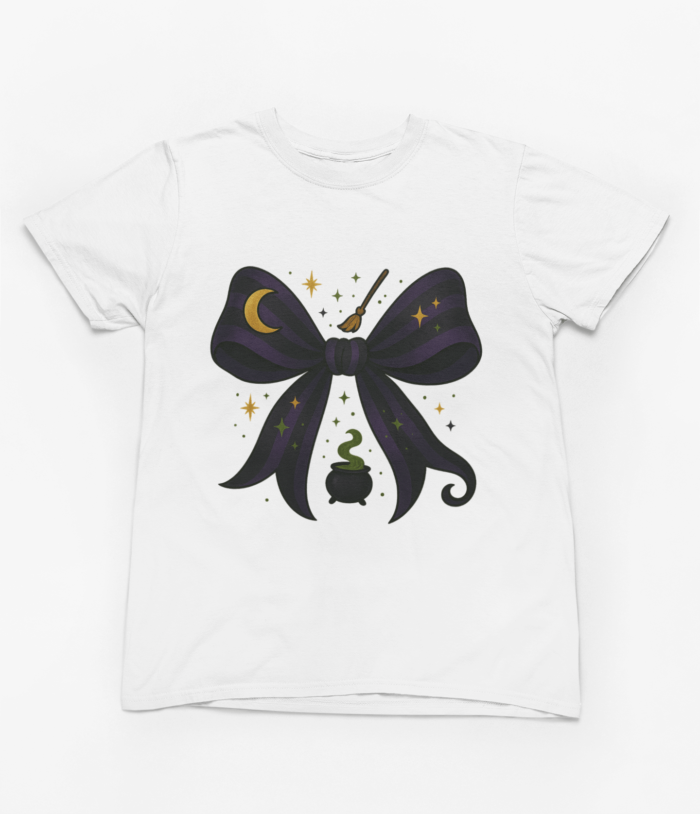 Beast and Beauty T-Shirt / 3XL (Adult) / White Witchy Coquette Bow Sweatshirt & T-Shirt – Halloween Cosy Magic