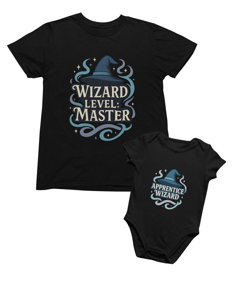 Wizard Master & Apprentice Matching T-Shirt Gift Set