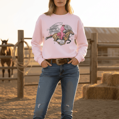 Wrangling Love Cowboy Sweatshirt gift_idea unique_gift personalised_gift