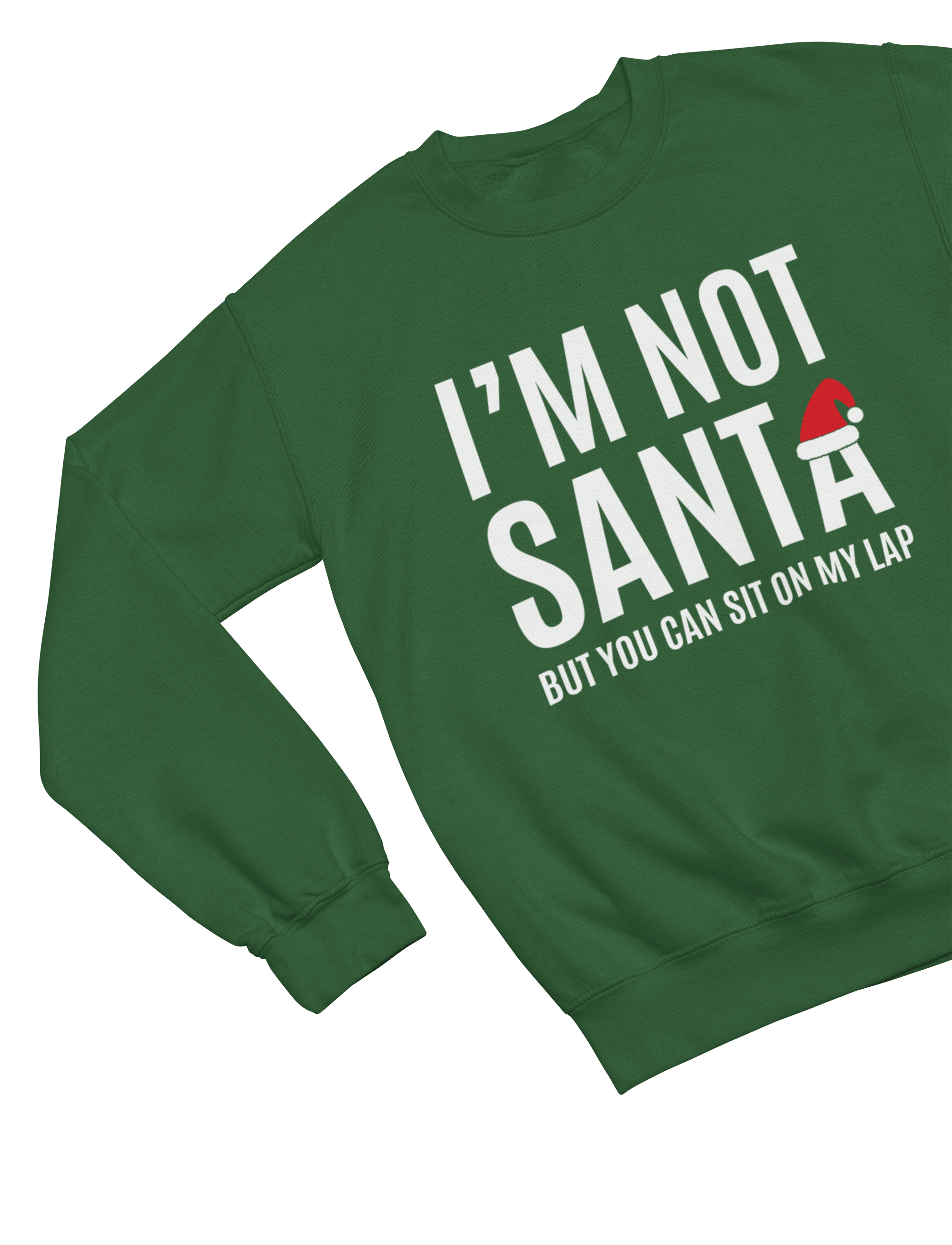My Store Xmas Clothing Sweatshirt / small / Green Funny Santa Lap Christmas Jumper – Cheeky Adult Xmas Sweatshirt