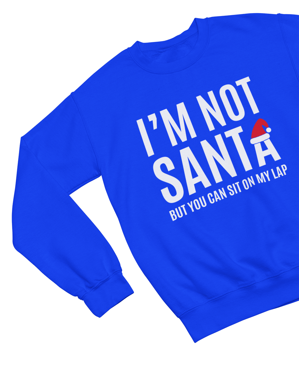 My Store Xmas Clothing Sweatshirt / small / Blue Funny Santa Lap Christmas Jumper – Cheeky Adult Xmas Sweatshirt
