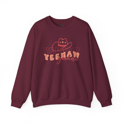 yeehaw western sweatshirt maroon sweatshirt uk cowgirl gift idea