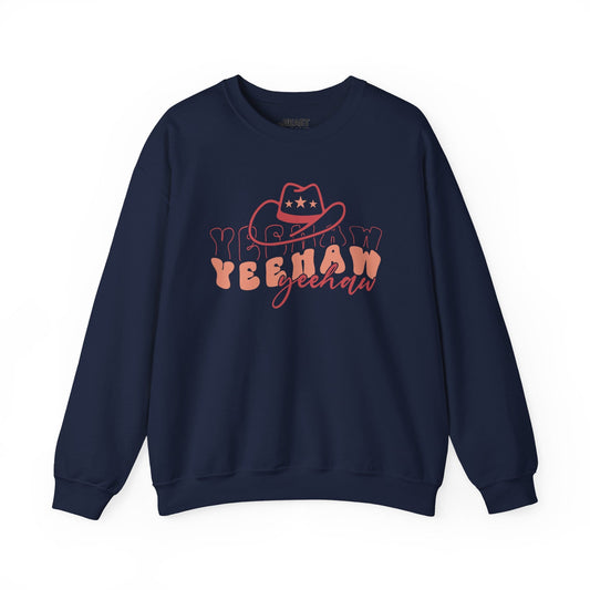 yeehaw western sweatshirt navy sweatshirt uk cowgirl gift idea