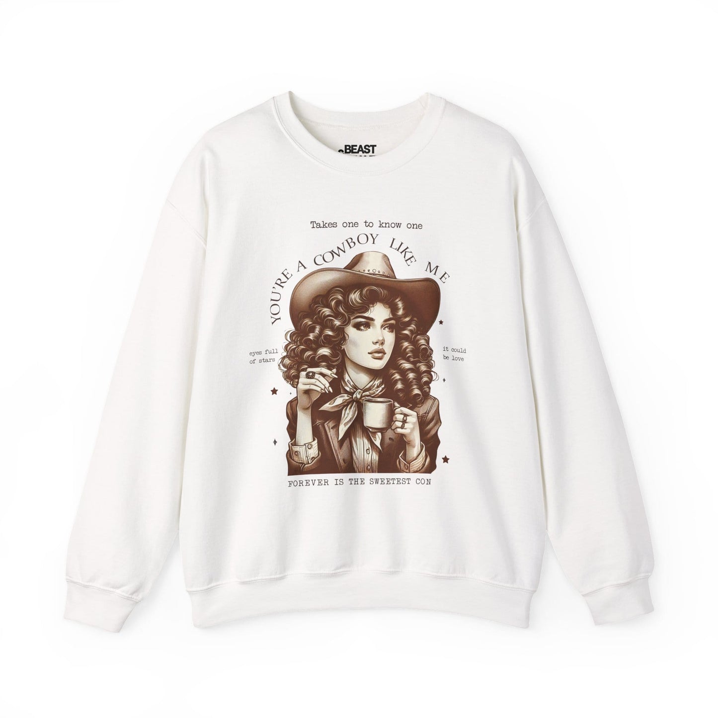 you're a cowboy like me sweatshirt white sweatshirt uk cowgirl gift idea