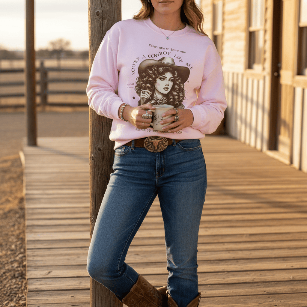 You're a Cowboy Like Me Sweatshirt gift_idea unique_gift personalised_gift
