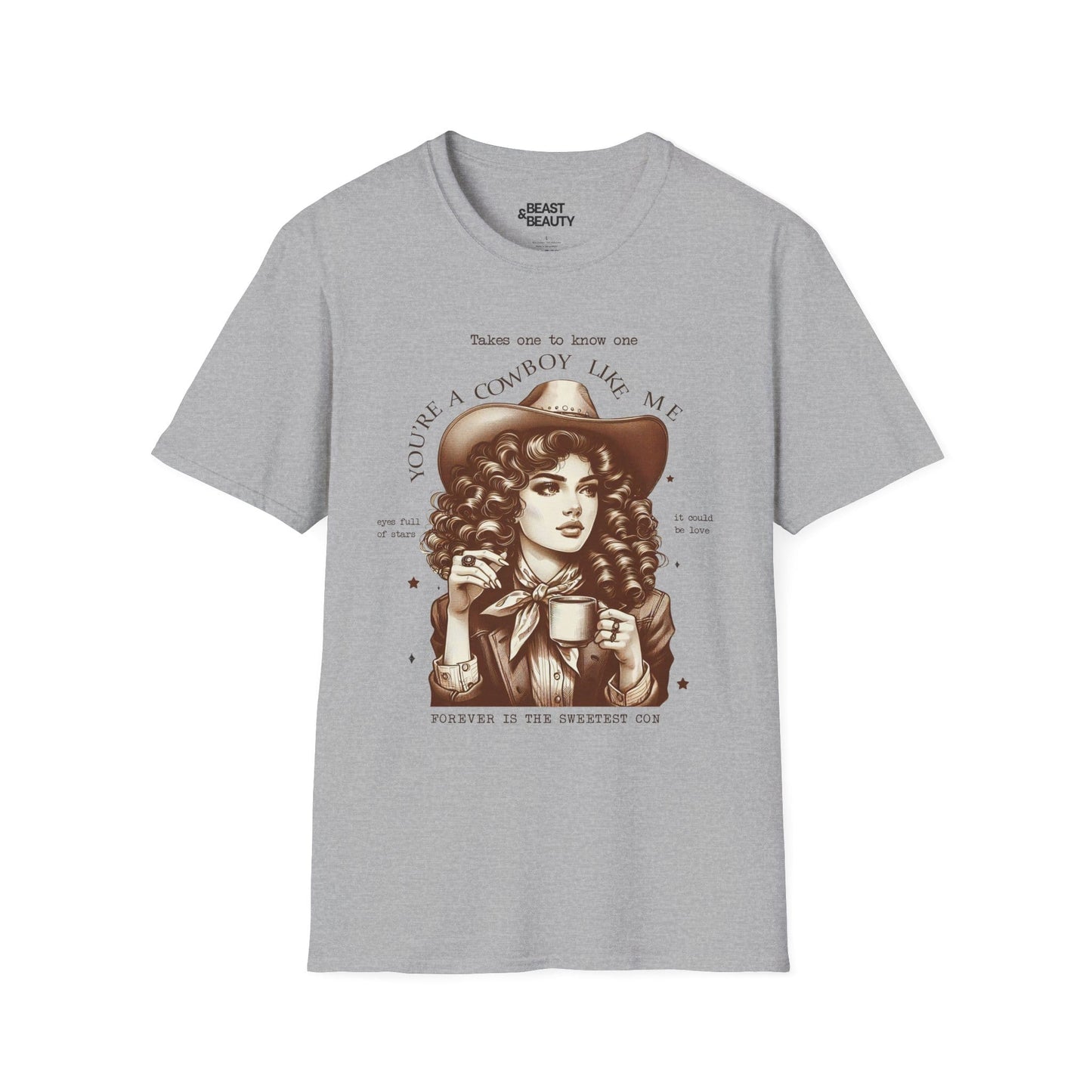 you re a cowboy like me t-shirt sport grey t-shirt uk cowgirl gift idea