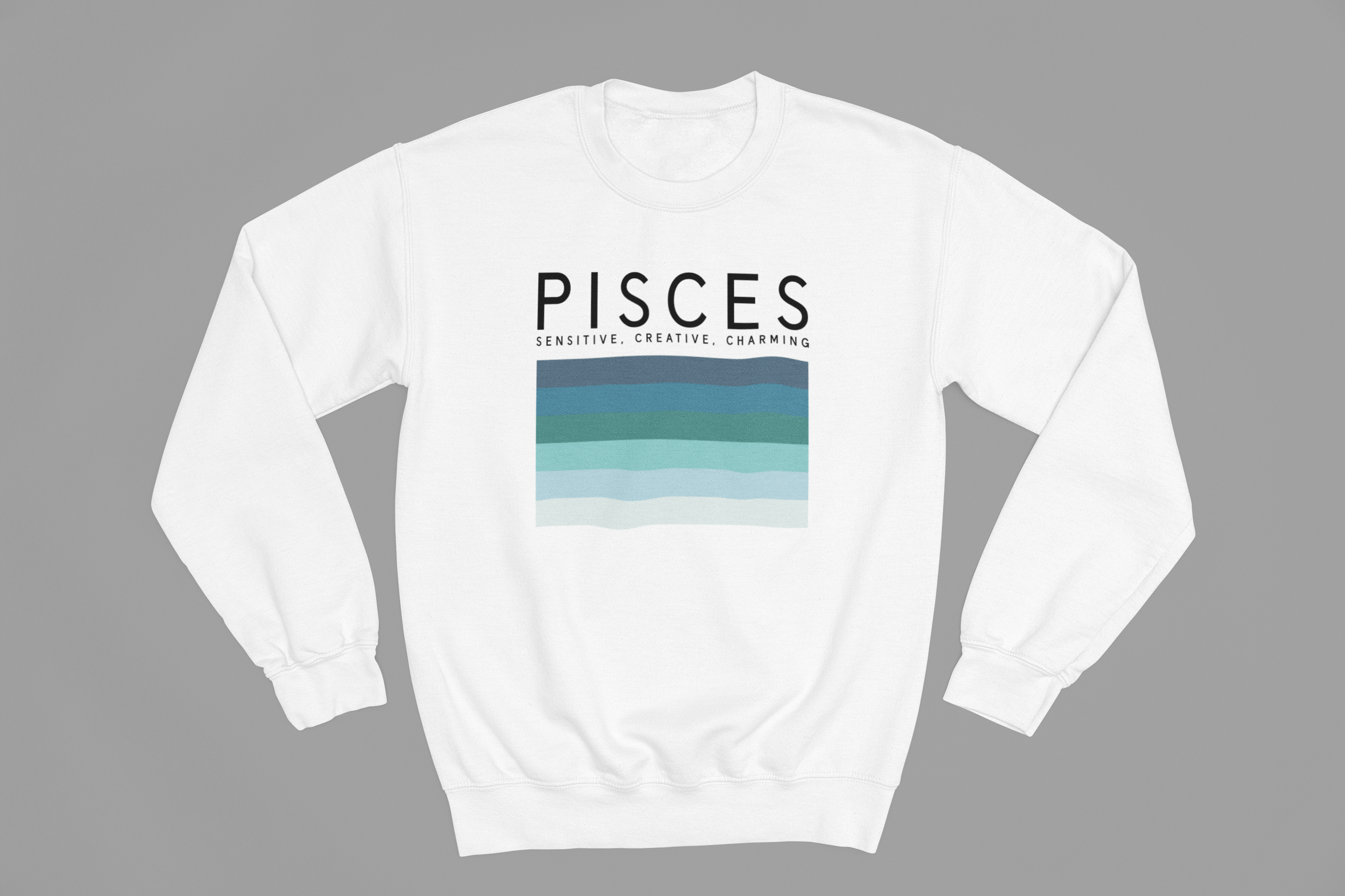 My Store Zodiac Sweatshirt PISCES Zodiac Colour Palette Sweatshirt