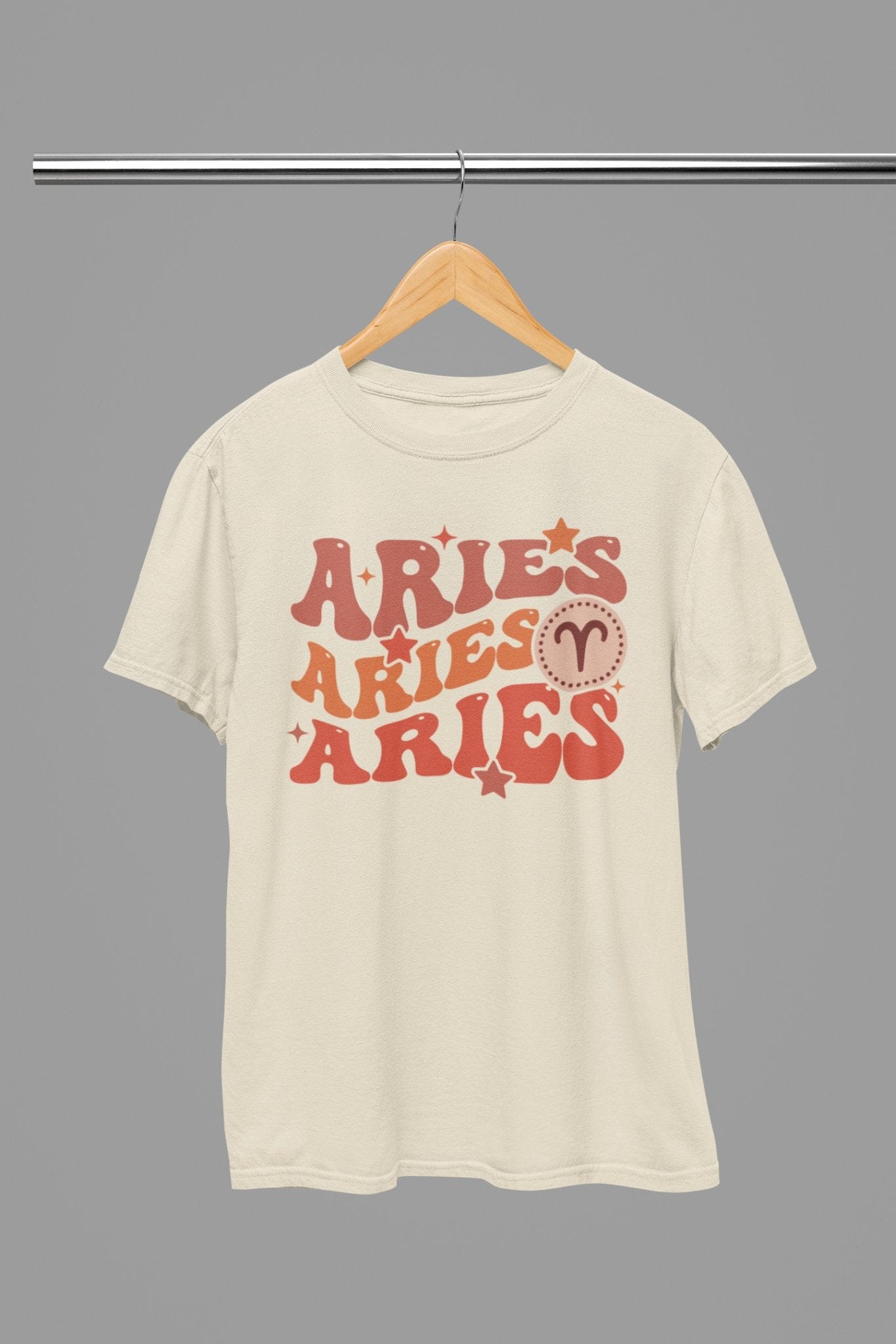 My Store Zodiac T-Shirt Aries Zodiac Fun Colour Font T-Shirt