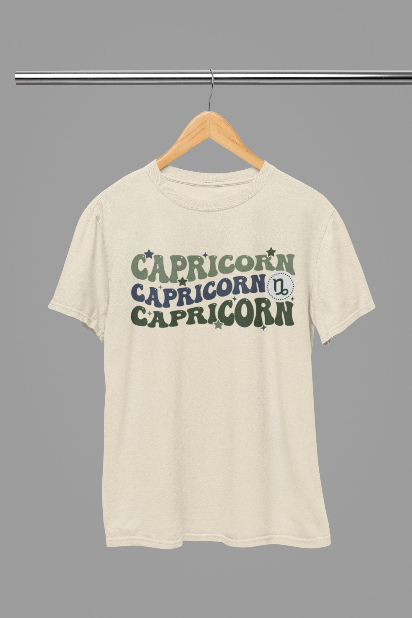 My Store Zodiac T-Shirt Capricorn Zodiac Fun Colour Font T-Shirt