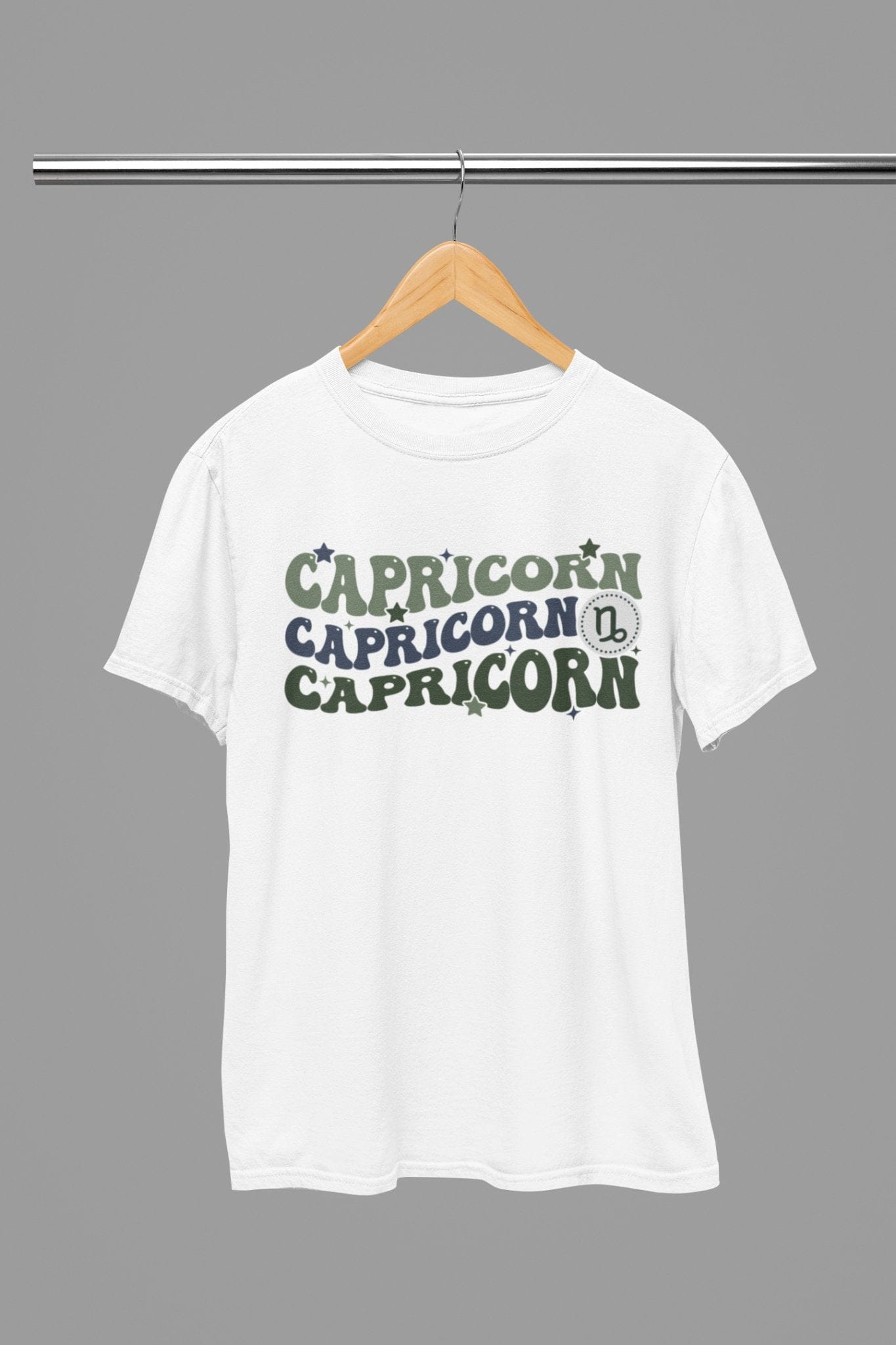 My Store Zodiac T-Shirt Capricorn Zodiac Fun Colour Font T-Shirt